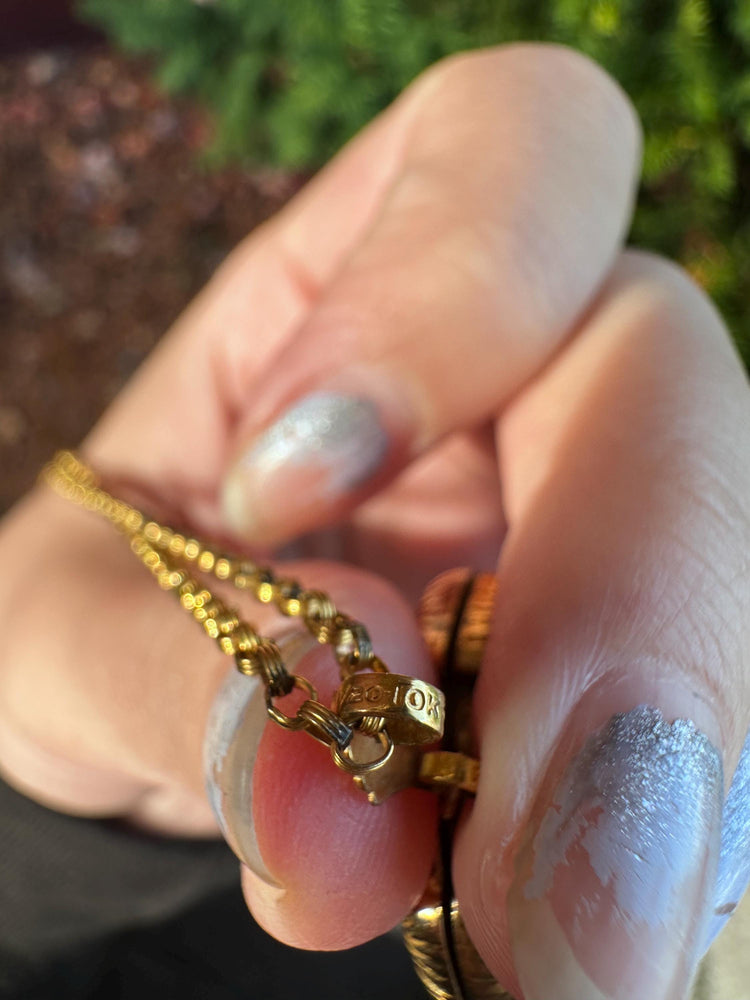 Victorian Era Gold Filled Oval Locket