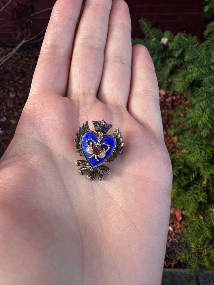 Alice Caviness Unsigned Heraldic Brooch