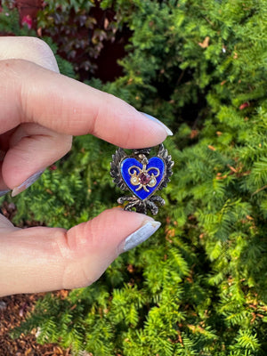 Alice Caviness Unsigned Heraldic Brooch