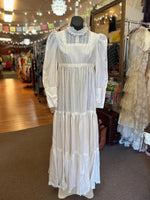 1970's Edwardian Inspired Prarie Dress XS