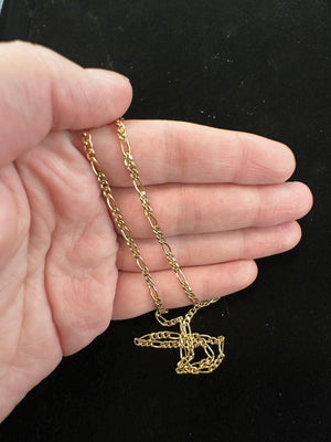 18 inches 14 KT Gold Filled Figaro Chain