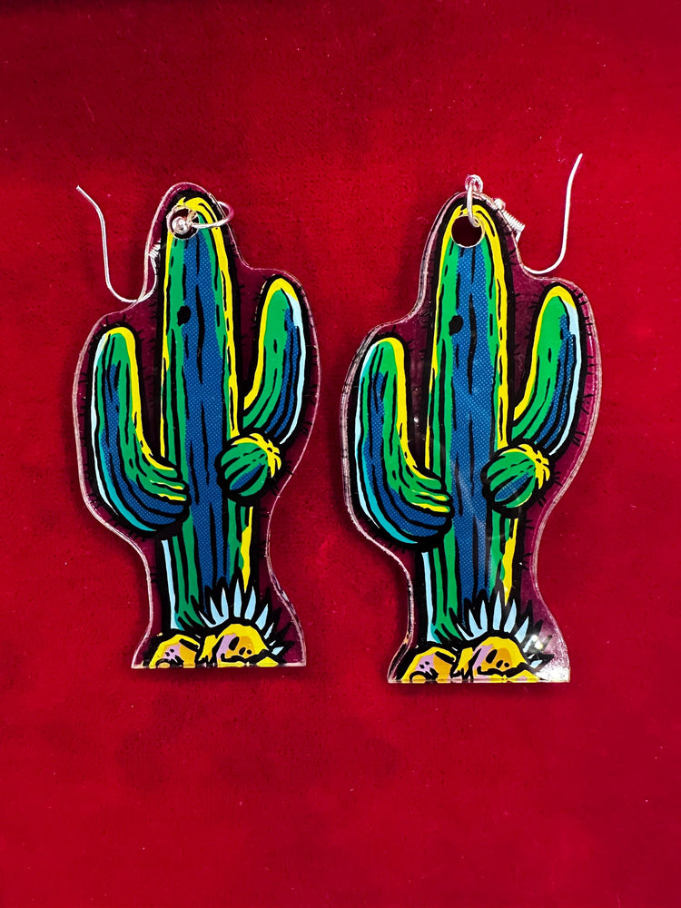 Cactus Canyon Pinball Earrings