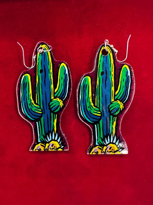 Cactus Canyon Pinball Earrings