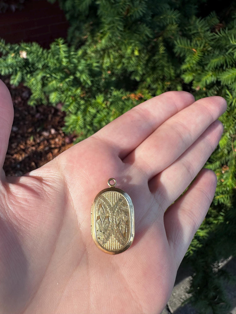 Victorian Era Gold Filled Oval Locket