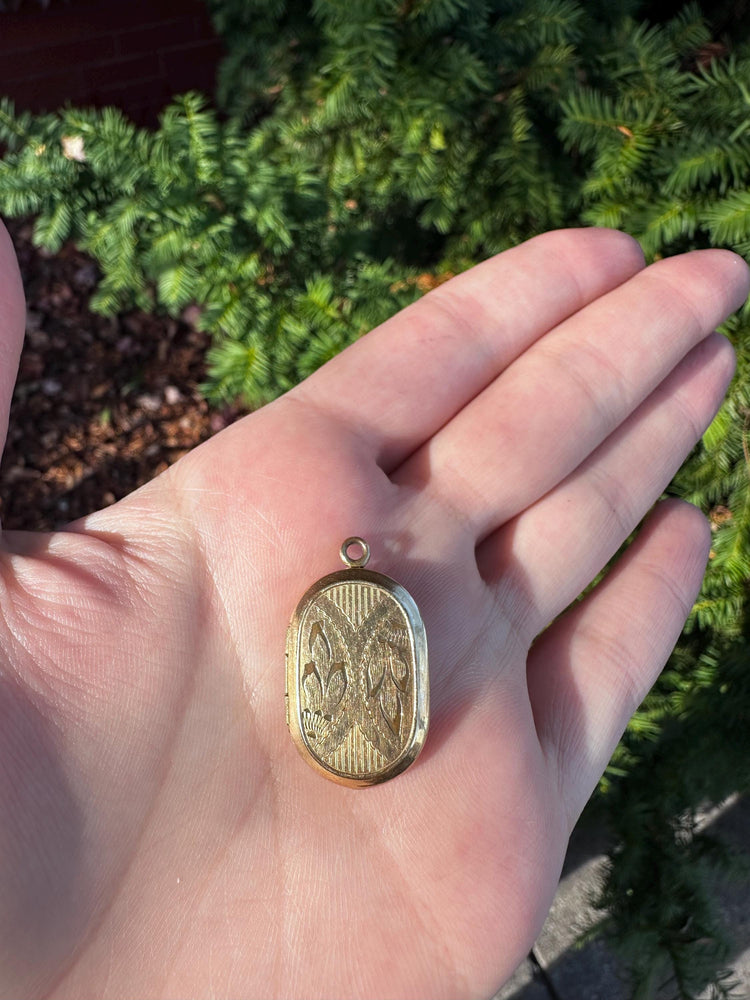 Victorian Era Gold Filled Oval Locket