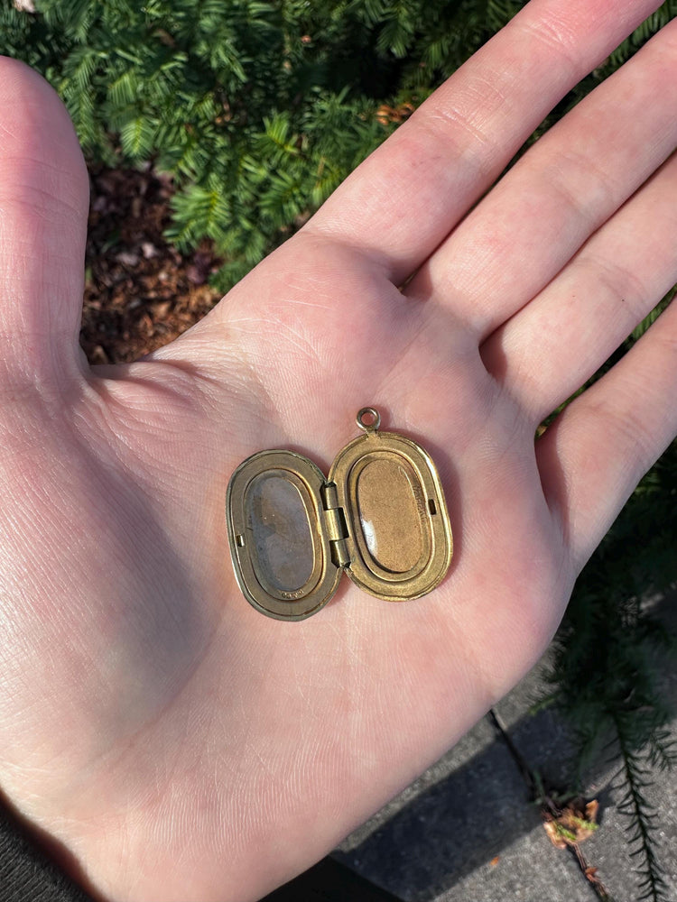 Victorian Era Gold Filled Oval Locket