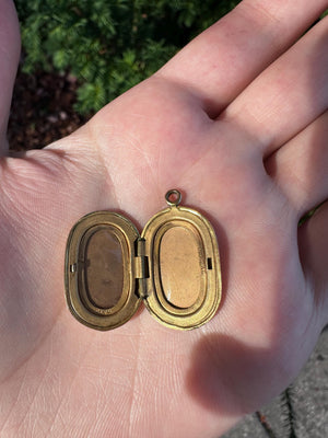 Victorian Era Gold Filled Oval Locket