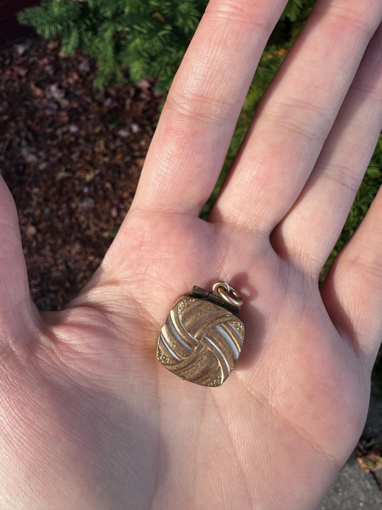 Victorian Era Gold Square Locket