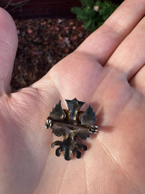 Alice Caviness Unsigned Heraldic Brooch