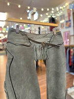 Vintage Suede Fringe Cowboy Chaps