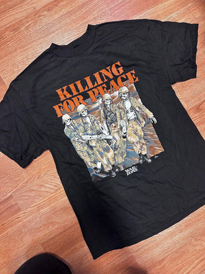 Deadstock 90s Anti-War Skeleton Killing for Peace Grunge Shirt Bootleg SALE Rare