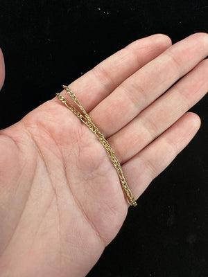 18 inches 14 KT Gold Filled Figaro Chain