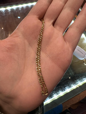 18 inches 14 KT Gold Filled Figaro Chain