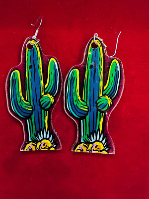 Cactus Canyon Pinball Earrings