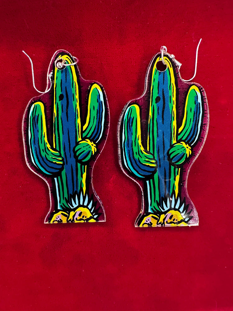 Cactus Canyon Pinball Earrings