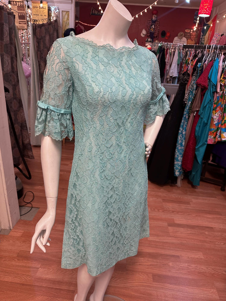 1960's Blue Trapeze Priscilla Dress