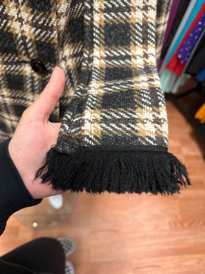 1960's Raymond of London Plaid Cape. OSFM