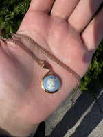 Vintage Westwood Blue Jasper Cameo Gold