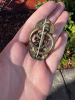 Victorian Brutalist Gold Tone Lovers Knot