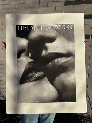 Vintage 1982 Helmut Newton Le Baiser Boridhera Kiss French Poster Art Print Matted