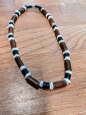 One (1) - 90s Y2k deadstock Puka Shell, Smiley Face, or Eyeball necklace for Men and Women