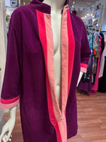 1970's Retro Vanity Fair Color Block Polyester House Dress MuuMuu