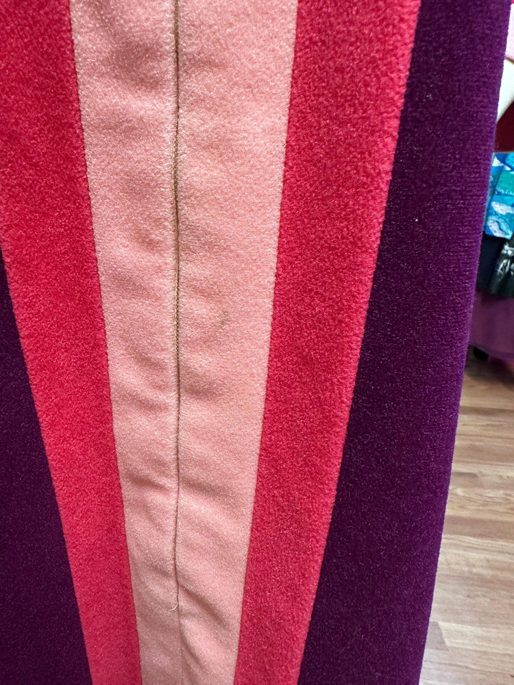 1970's Retro Vanity Fair Color Block Polyester House Dress MuuMuu