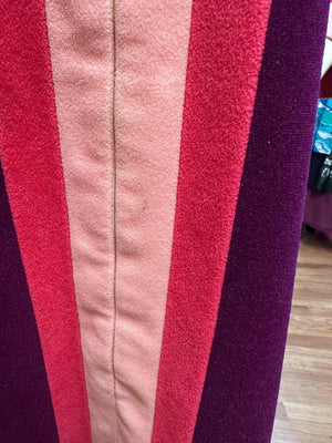 1970's Retro Vanity Fair Color Block Polyester House Dress MuuMuu