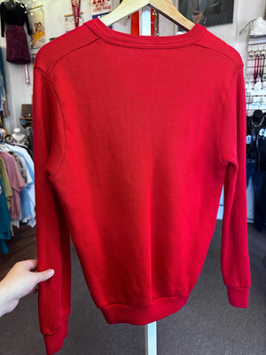 Vintage 1960's/70s University of Paris Universite de Paris V-neck sweater Size Small
