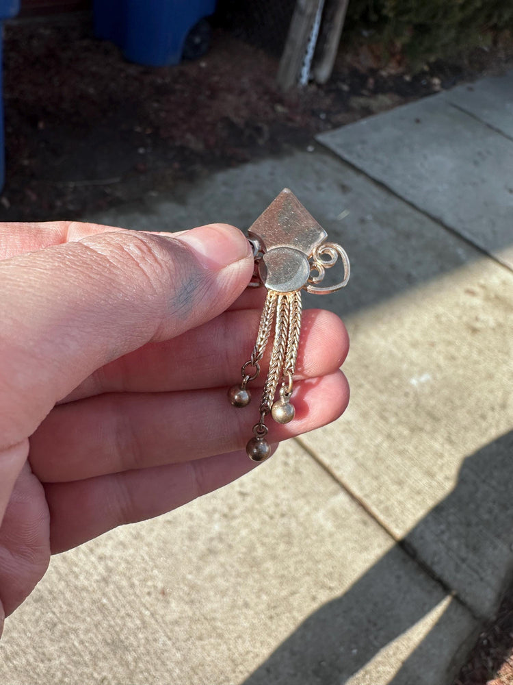 Victorian Gold Tone possible Gold Filled Pocket Watch Slide Charm