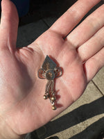 Victorian Gold Tone possible Gold Filled Pocket Watch Slide Charm