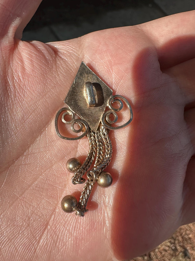Victorian Gold Tone possible Gold Filled Pocket Watch Slide Charm