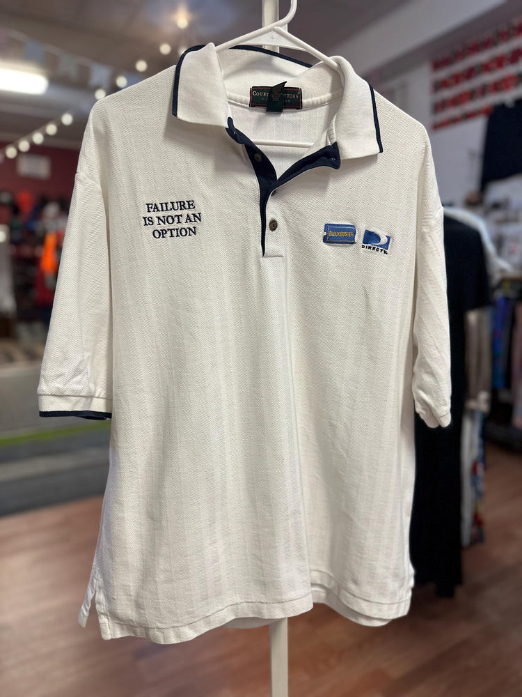 Vintage Blockbuster “Failure Is Not An Option” Polo Shirt – Size Large
