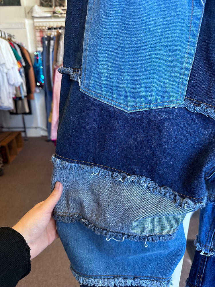 90s/2000s Y2K Hippie Zana Di Vintage Patchwork Plus Size Jeans RARE