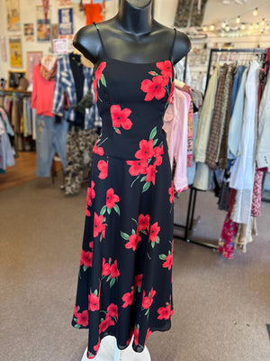 1990s Vintage Betsey & Adams by Jaslene Two-Piece Floral Dress – Size Small/Medium
