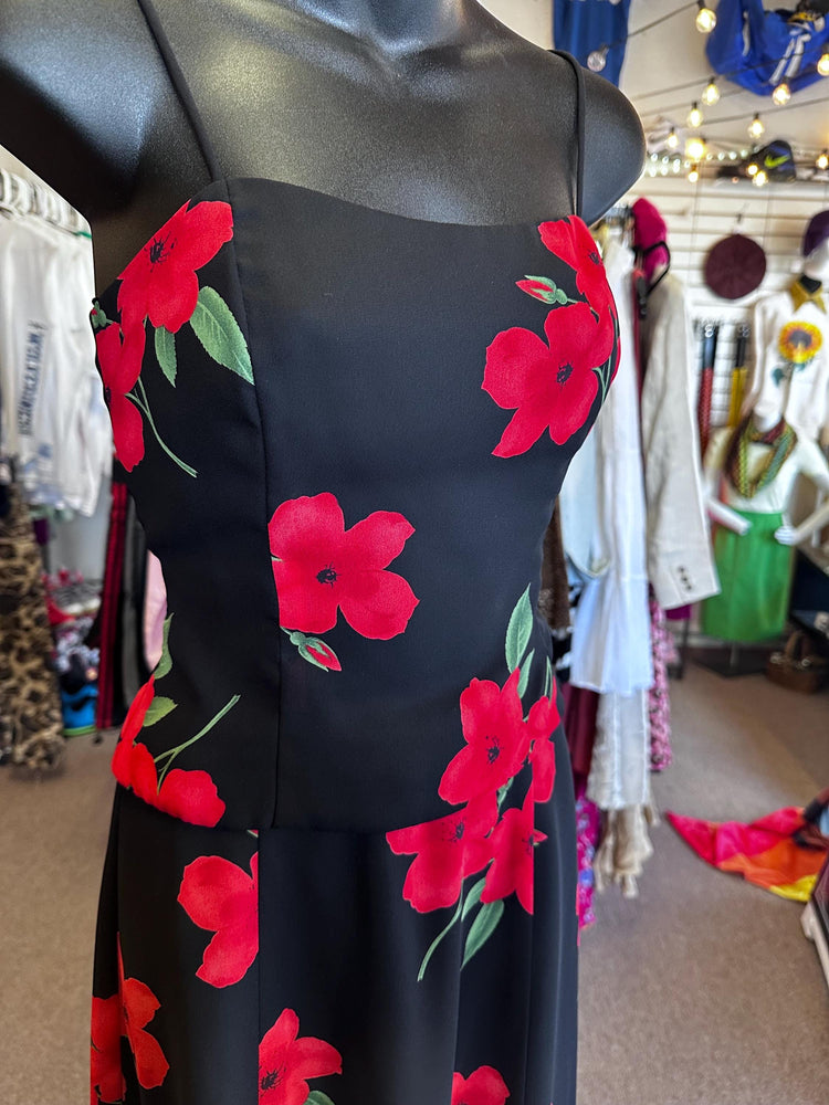 1990s Vintage Betsey & Adams by Jaslene Two-Piece Floral Dress – Size Small/Medium