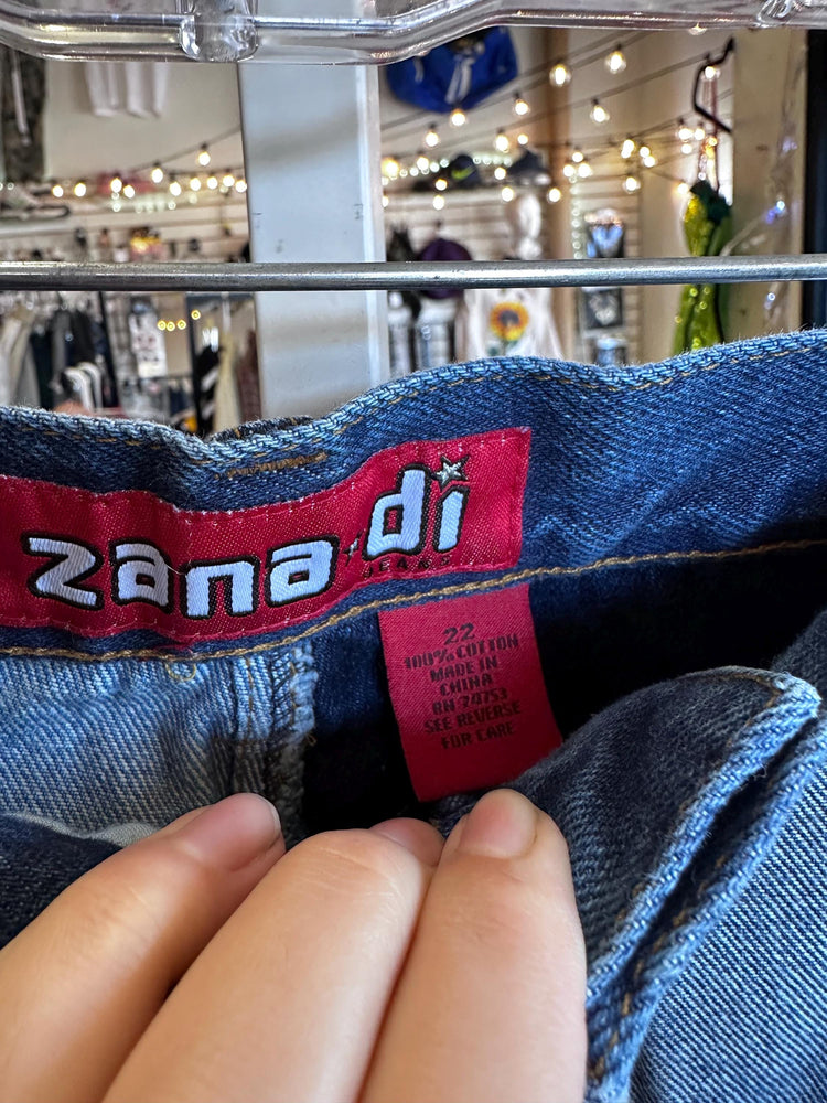 90s/2000s Y2K Hippie Zana Di Vintage Patchwork Plus Size Jeans RARE
