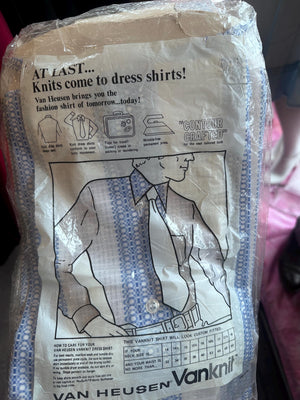 1970s/80s Deadstock Men’s Button Down Dress Shirts – NOS Sears “The Men’s Store” + Golden Comfort Either Shirt