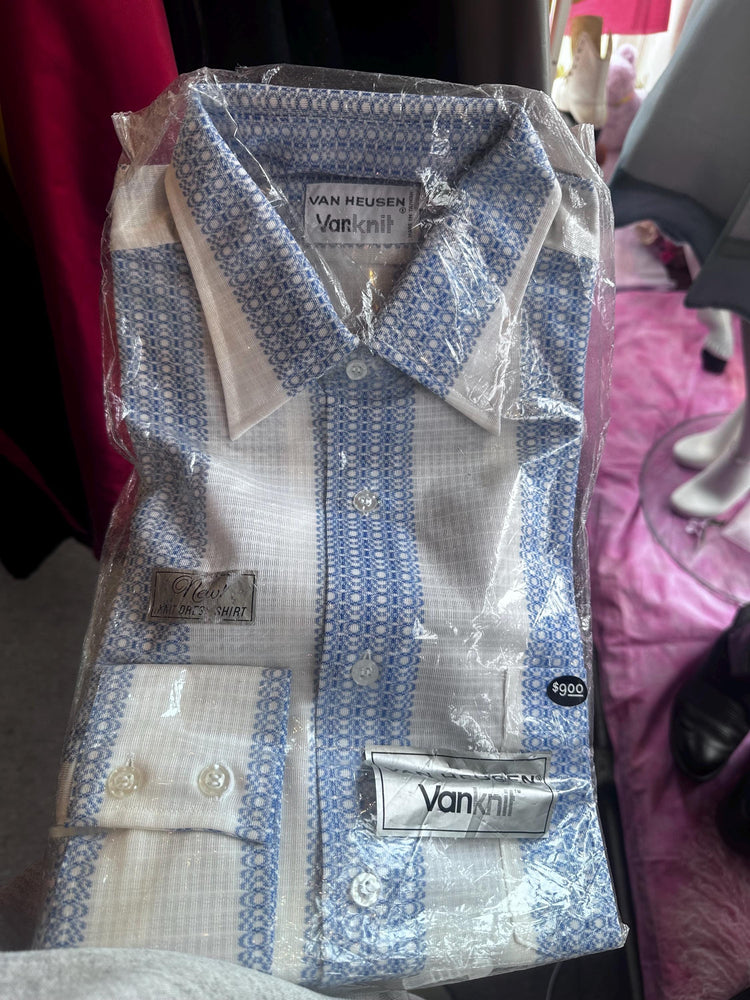 1970s/80s Deadstock Men’s Button Down Dress Shirts – NOS Sears “The Men’s Store” + Golden Comfort Either Shirt