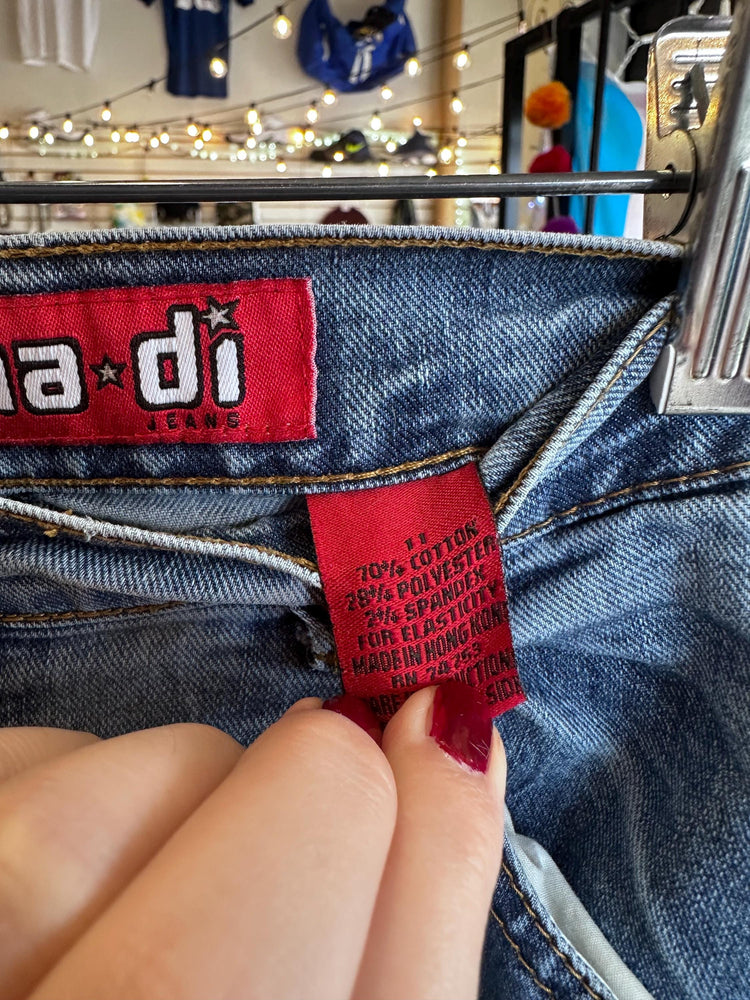1990s Zana Di Y2K Embroidered Juniors Bratz Jeans Size Large