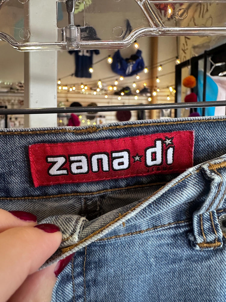 1990s Zana Di Y2K Embroidered Juniors Bratz Jeans Size Large