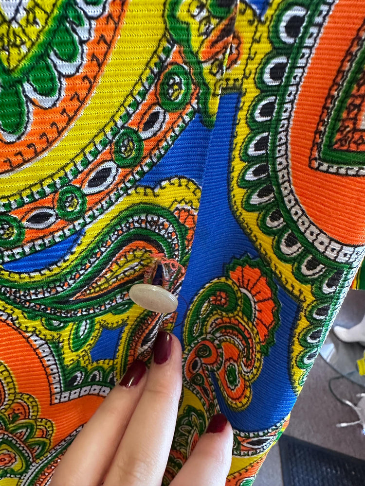 1970s Vintage Groovy Psychedelic Lounge Kaftan Retro