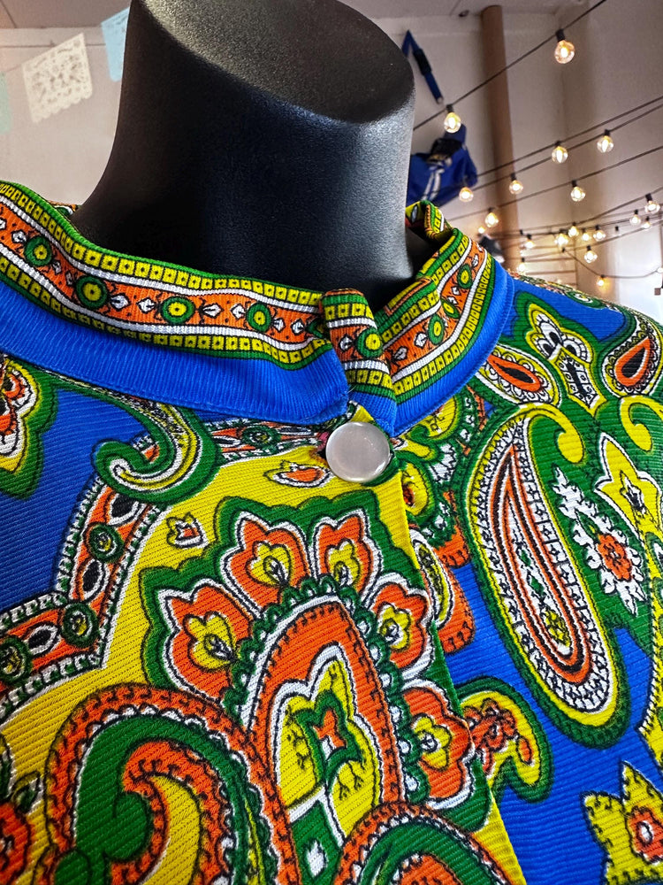 1970s Vintage Groovy Psychedelic Lounge Kaftan Retro