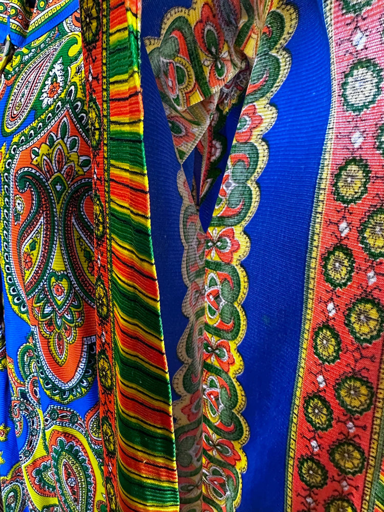 1970s Vintage Groovy Psychedelic Lounge Kaftan Retro