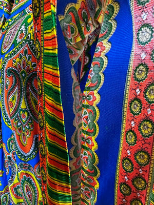 1970s Vintage Groovy Psychedelic Lounge Kaftan Retro