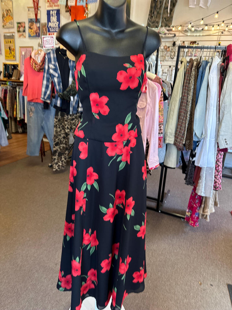 1990s Vintage Betsey & Adams by Jaslene Two-Piece Floral Dress – Size Small/Medium