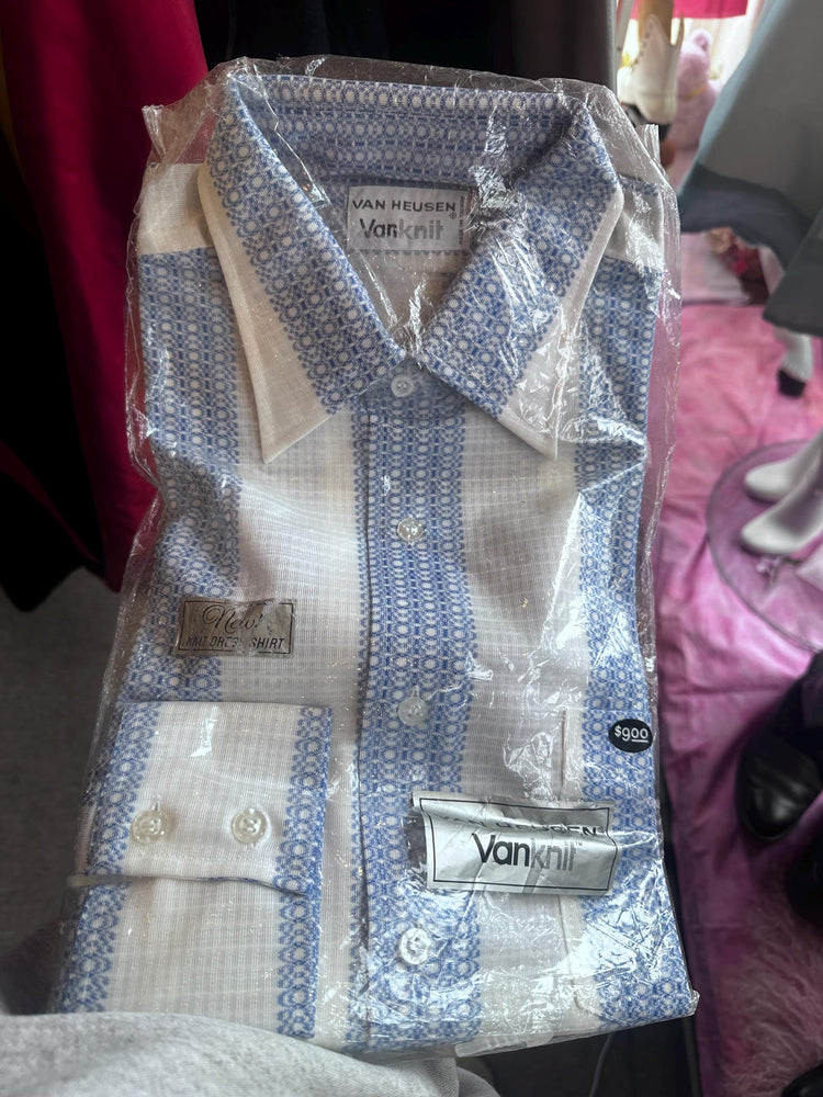 1970s/80s Deadstock Men’s Button Down Dress Shirts – NOS Sears “The Men’s Store” + Golden Comfort Either Shirt