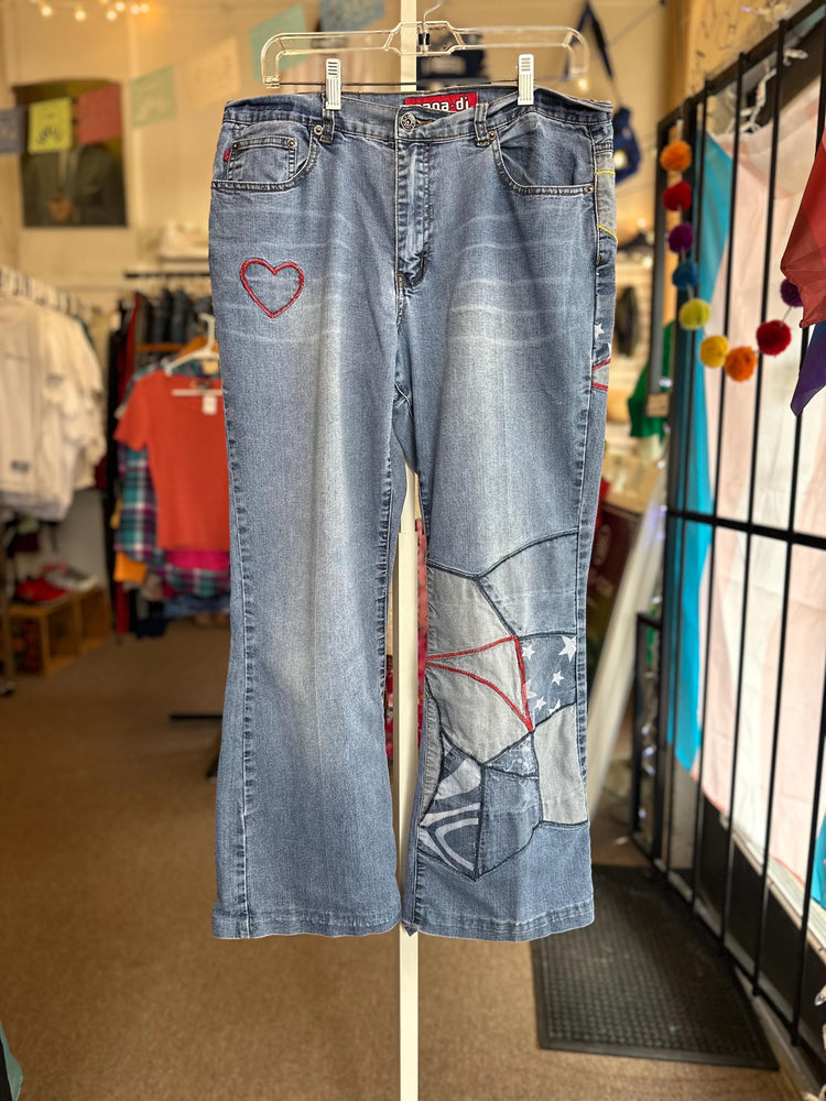 1990s Zana Di Y2K Embroidered Juniors Bratz Jeans Size Large