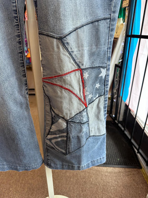 1990s Zana Di Y2K Embroidered Juniors Bratz Jeans Size Large
