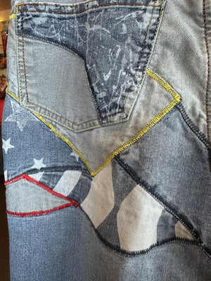 1990s Zana Di Y2K Embroidered Juniors Bratz Jeans Size Large
